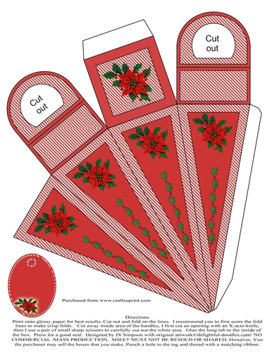 Icicle Box- Christmas #5 -( No text)