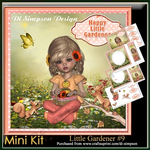 Mini Kit-Little Gardener #9- For Birthday or lots of other occasions