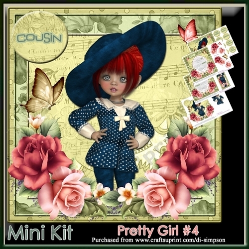 Mini Kit - Pretty Girl #4 For Birthday and lots of occasions