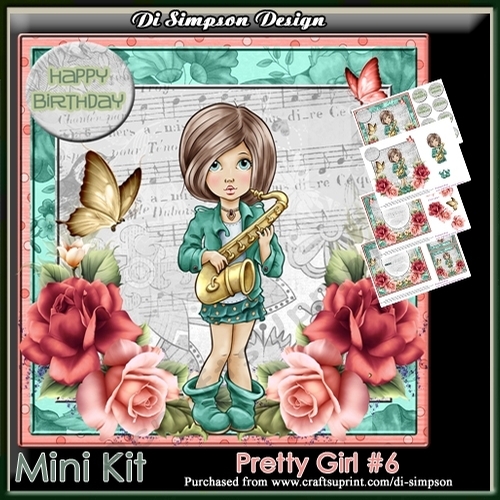 Mini Kit - Pretty Girl #6 For Birthday and lots of occasions