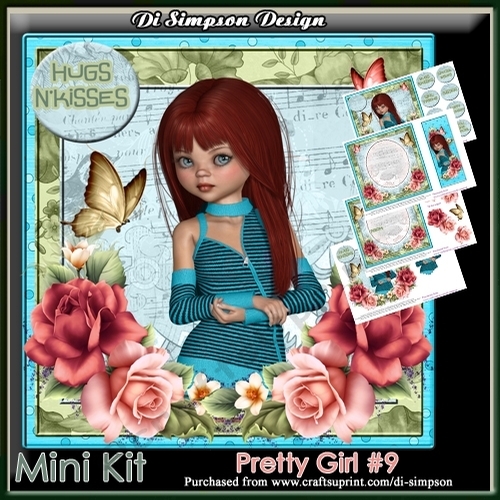 Mini Kit - Pretty Girl # 9 For Birthday and lots of occasions