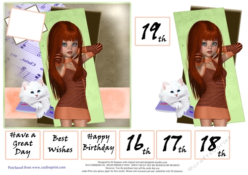 Teenage Girl Birthday or other occasions #17- Age 16 to 19