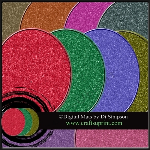 Shimmery Oval Mat  #1