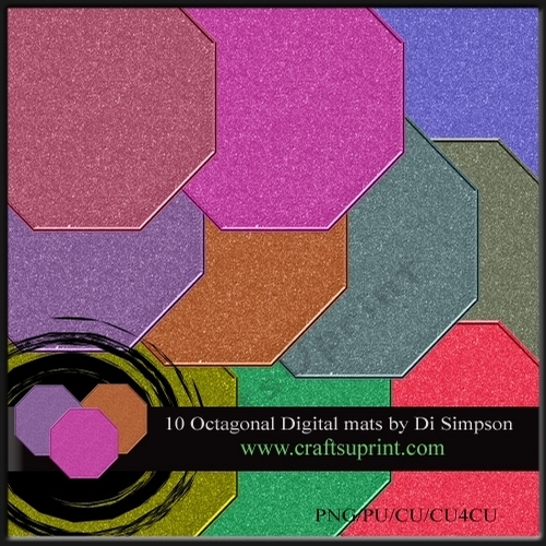 Shimmery Octagonal Mat  #2