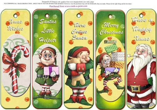 5 Beautiful Christmas Bookmarks #8