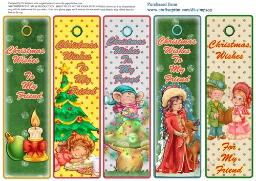 5 Beautiful Christmas Bookmarks #14