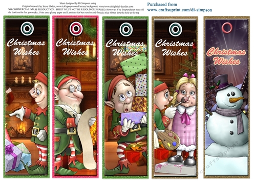 5 Beautiful Christmas Bookmarks #15