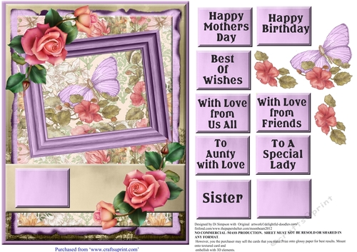 Floral topper for Mothers Day and lots of occasions#2