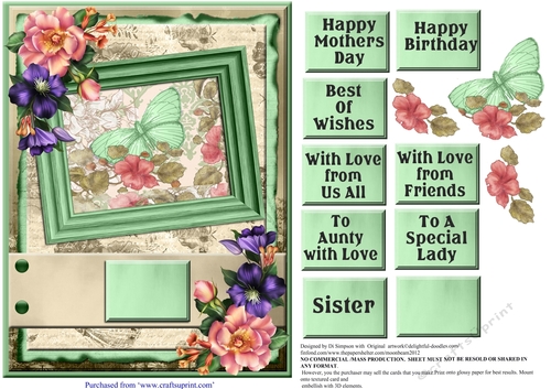 Floral topper for Mothers Day and lots of occasions  #4