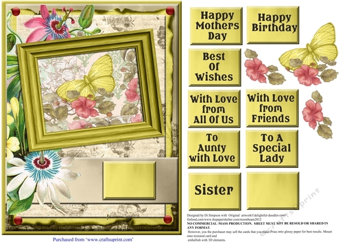 Floral topper for Birthdays,Mothers Day and lots of occasions #5
