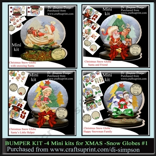 Bumber kit - 4 Snow Globe Kits for Christmas #1