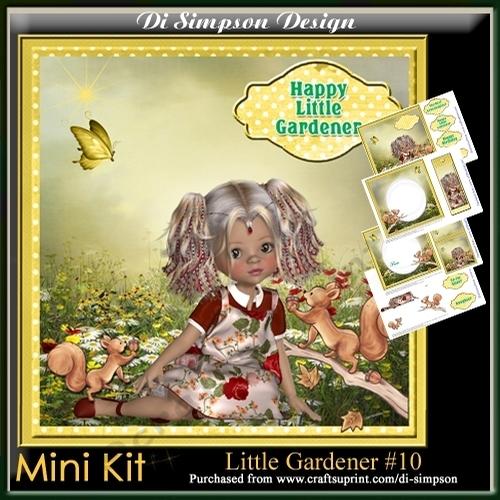 Mini Kit-Little Gardener # 10- For Birthday or lots of other occasions
