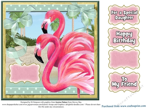 Happy Birthday- Flamingo #1