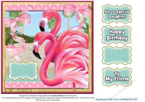 Happy Birthday- Flamingo #2
