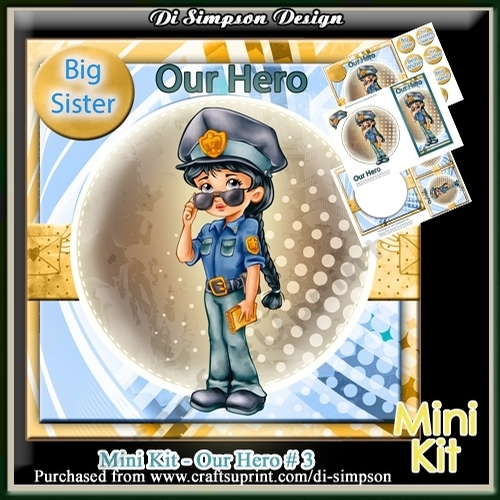 Mini Kit - Our Police woman Hero # 3 