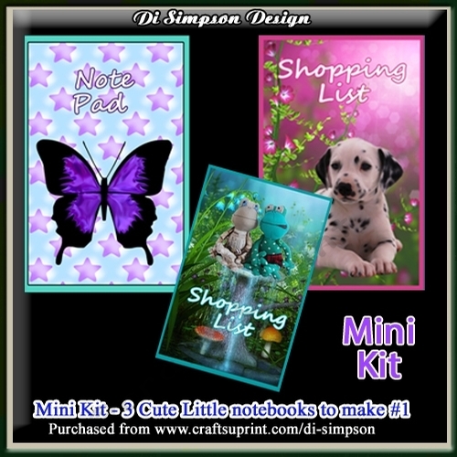 Mini Kit of 3 Note Pads - Easy Project #1 NOW with 2023 and 2024 calendars