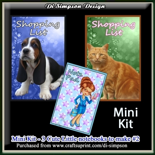 Mini Kit of 3 Note Pads - Easy Project #2   NOW with 2023 and 2024 calendars