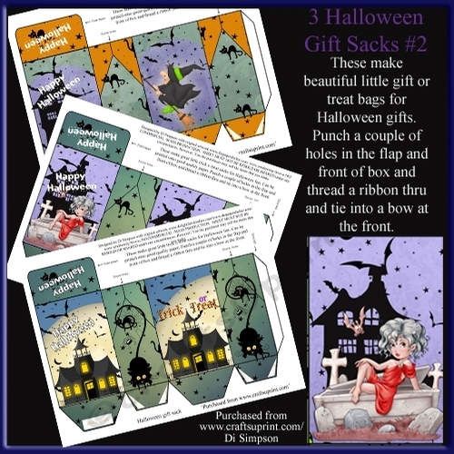3 Gorgeous Gift Sacks for Halloween #2