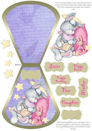 Wobble card- Sweet Bunny For lots of occasions #12