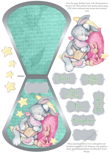 Wobble card- Sweet Bunny For lots of occasions #14