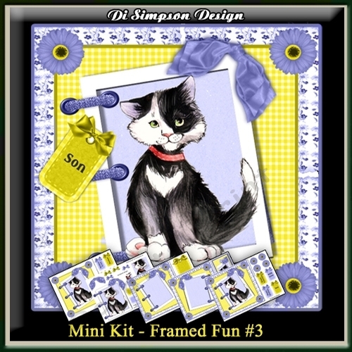 Mini Kit- Framed Fun #3 - For Birthday and more for Male