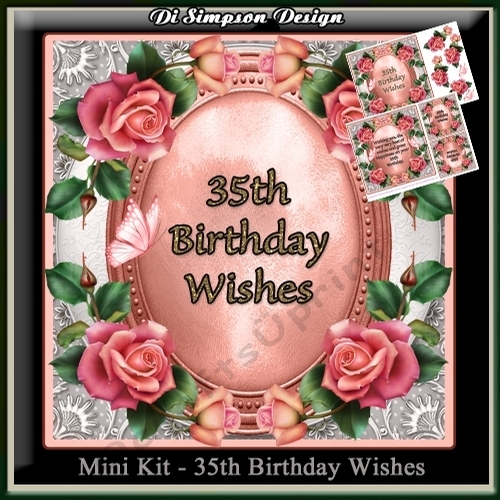 Mini Kit - 35th Birthday Wishes - Roses