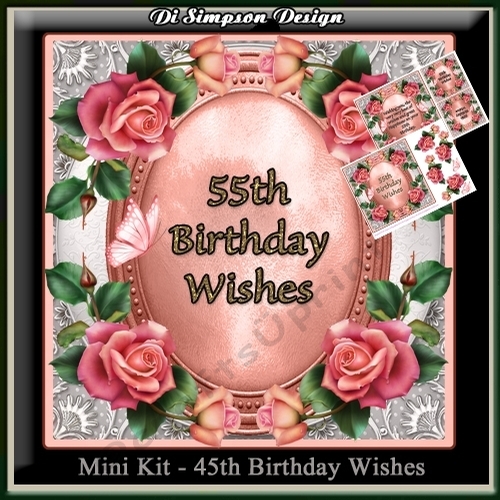 Mini Kit - 55th Birthday Wishes - Roses