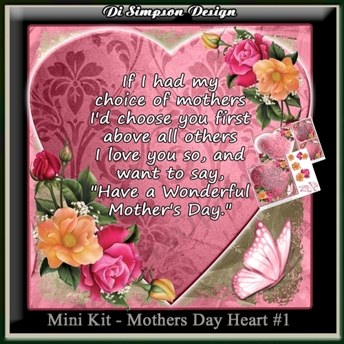 Mini Kit - Mothers Day Heart #1