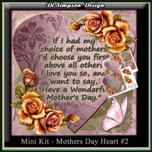 Mini Kit - Mothers Day Heart #2