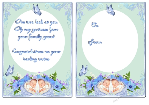 Gorgeous New Baby Design -Its Twin Girls -#2- INSERT ONLY