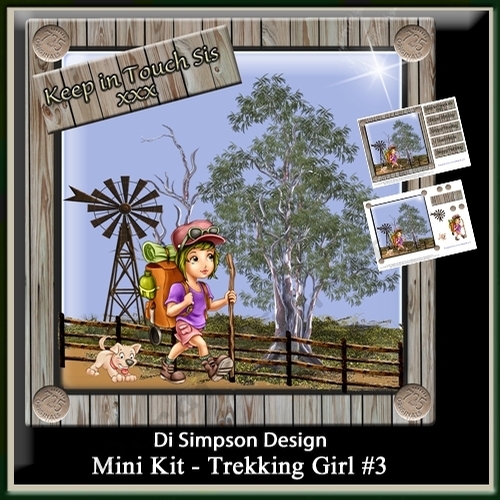 Mini Kit - Trekking Girl #3- Aussie country