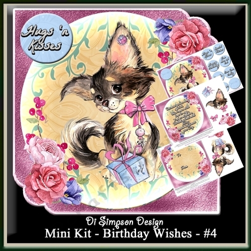 Mini Kit - Birthday Wishes # 4 Cute Puppy