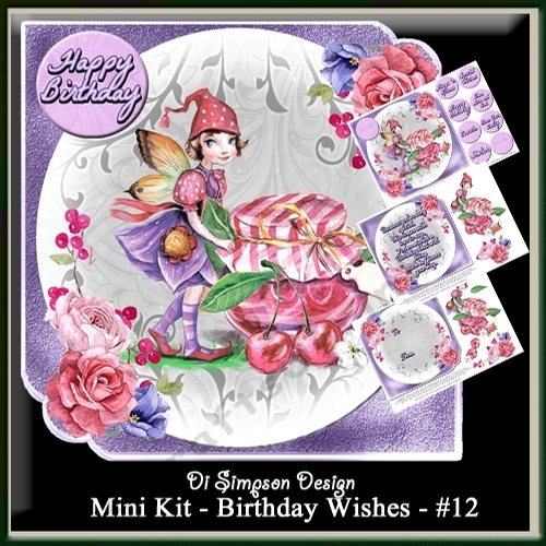 Mini Kit - Birthday Wishes # 12- Fairy for lots of occasions