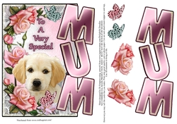Mum- Roses and Puppy
