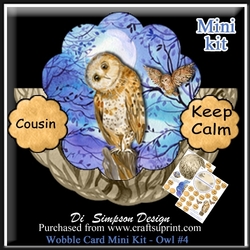 Wobble Card Mini Kit - Owl for lots of occasions #4