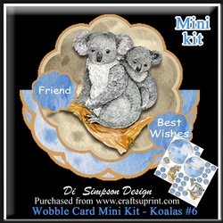 Wobble Card Mini Kit - Koalas for lots of occasions #6