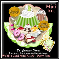 Wobble Card Mini Kit #9 - Fo A Sweet Tooth