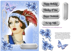 Retro Lady For lots of occasions #11