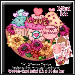 Wobble Card Mini Kit # 14 For Her