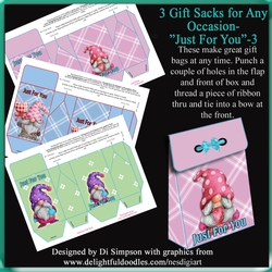 3 Gorgeous Gift Sacks for Anytime-Just For You #3
