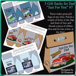 3 Gorgeous Gift Sacks-Just For You Dad-no.1