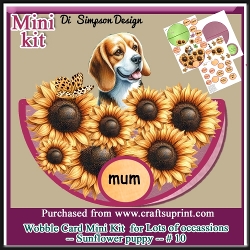 Image of cup772428_986 - Wobble Card Mini Kit for lots of occasions-Sunflower Puppy #10