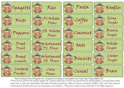 Pantry Labels- Boy Monkey-