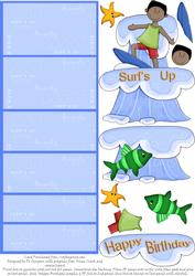 Stair Stepper - surfs Up Birthday Card for Boy - #6