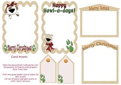 Christmas Paws - Inserts