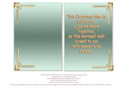 Insert for 5 x 7 Card for Christmas with Verse