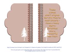 Insert for 5 x 7 Card for Christmas with Verse