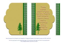 Insert for 5 x 7 Card for Christmas with Verse