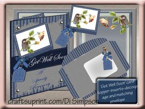'get Well'card Topper Kit