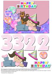 Happy Birthday for 2-3yr Girl